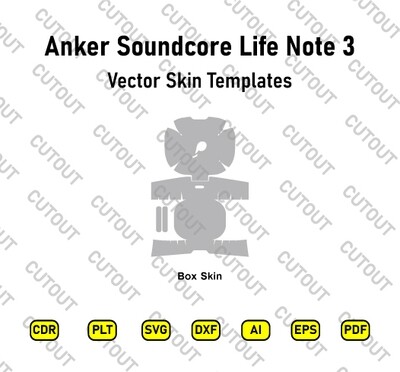 Anker Soundcore Life Note 3 Vector Skin Cut Files