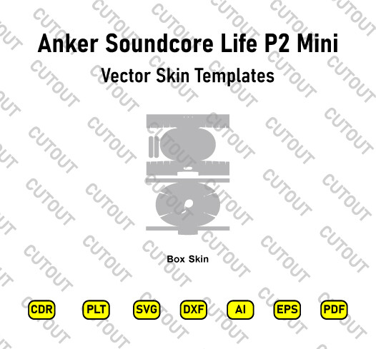​Archivos de corte de piel vectorial Anker Soundcore Life P2 Mini