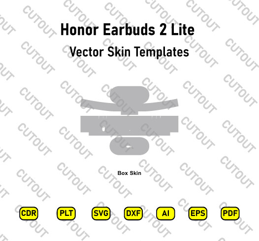 ​Archivos de corte de piel vectorial de Honor Earbuds 2 Lite