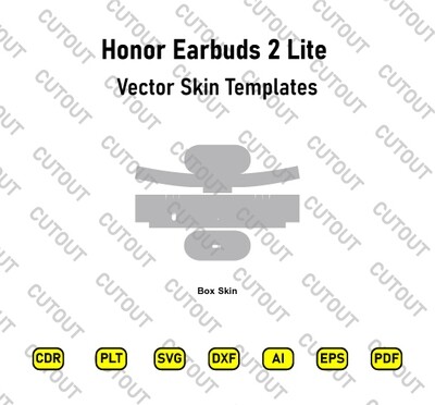 Honor Earbuds 2 Lite Vector Skin Cut Files