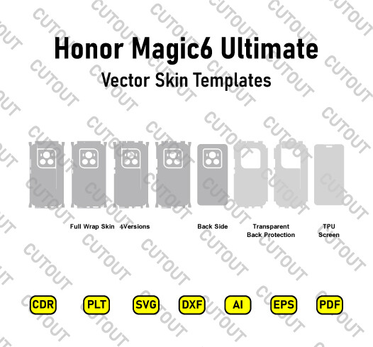 Honor Magic6 Ultimate Vector Skin Cut Files