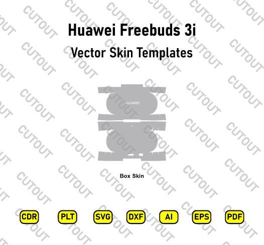 ​Archivos de corte de piel vectorial de Huawei Freebuds 3I