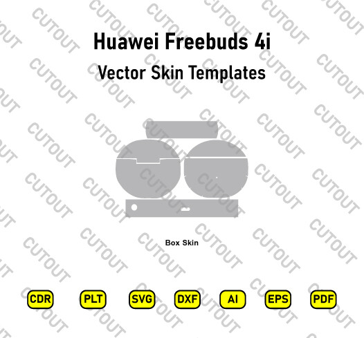 ​Archivos de corte de piel vectorial de Huawei Freebuds 4I