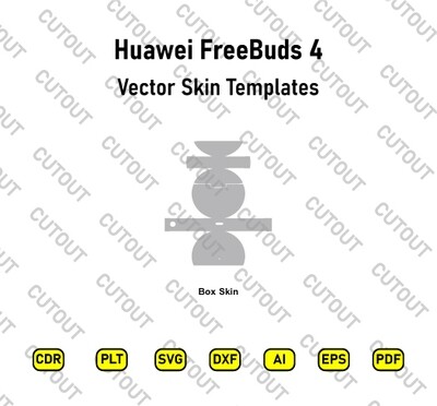 Huawei FreeBuds 4 Vector Skin Cut Files