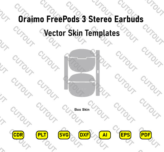 ​Archivos de corte de piel vectorial TWS de Oraimo FreePods 3
