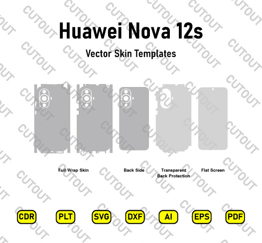 Huawei Nova 12s Vector Skin Cut Files