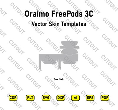 Oraimo FreePods 3C Vector Skin Cut Files