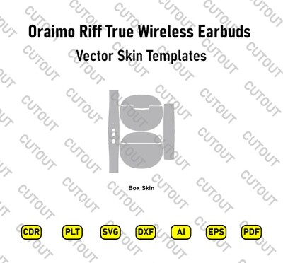 Oraimo Riff True Wireless Earbuds Vector Skin Cut Files