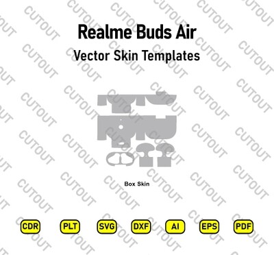 ​Realme Buds Air Vektor-Skin-Schnittdateien