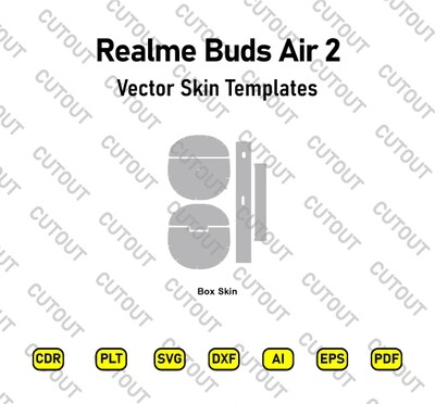 Realme Buds Air 2 Vector Skin Cut Files
