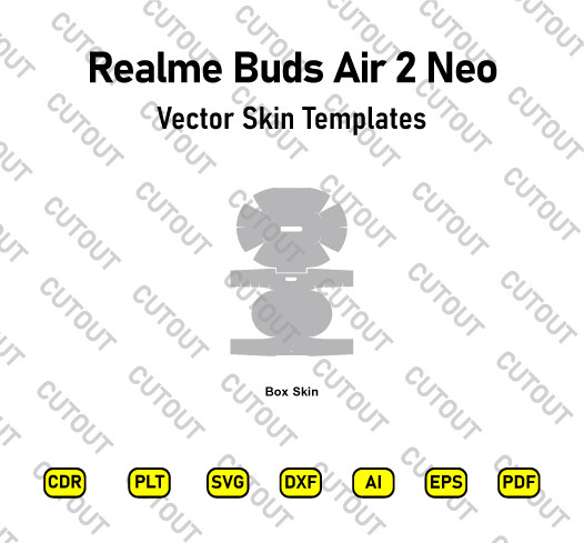 ​Archivos de corte de piel vectorial Realme Buds Air 2 Neo