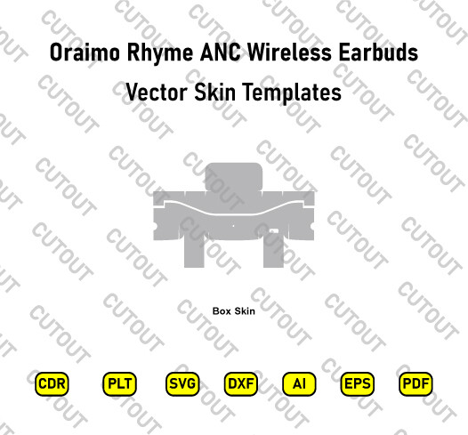 ​Archivos de corte de piel vectorial de auriculares inalámbricos verdaderos Oraimo Rhyme ANC