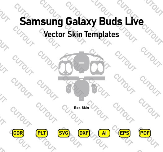 ​Archivos de corte de apariencia vectorial de Samsung Galaxy Buds Live