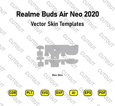 Realme Buds Air Neo 2020 Vector Skin Cut Files