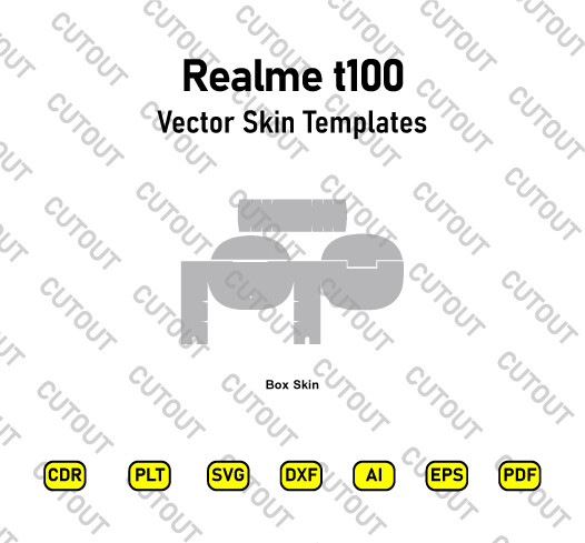 ​Archivos de corte de piel vectoriales verdaderamente inalámbricos Realme t100