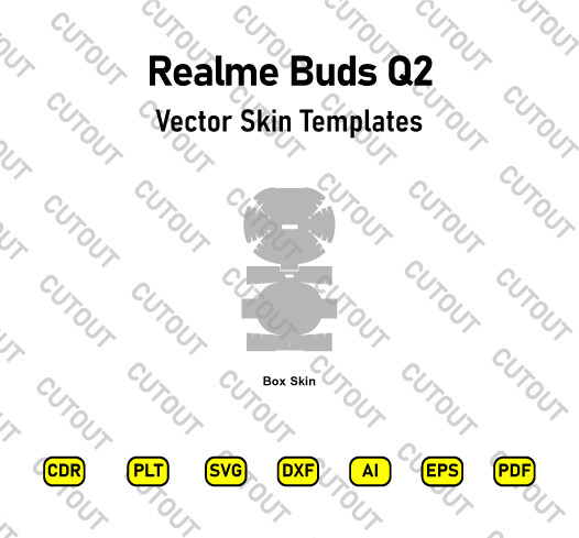 Realme Buds Q2 Vector Skin Cut Files