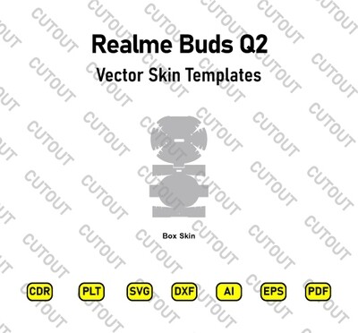​Realme Buds Q2 Vector Skin Cut-Dateien