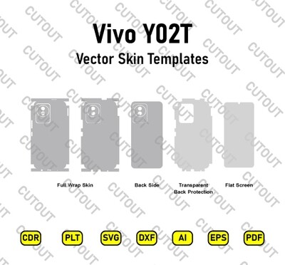 Vivo Y02T Vector Skin Cut Files