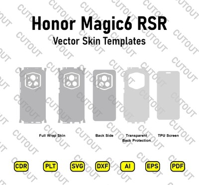 Honor Magic6 RSR Porsche Design Vector Skin Cut Files