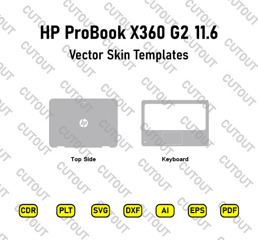HP ProBook x360 11.6 G2 Vector Skin Cut Files