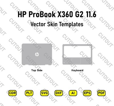 HP ProBook x360 11.6 G2 Vector Skin Cut Files
