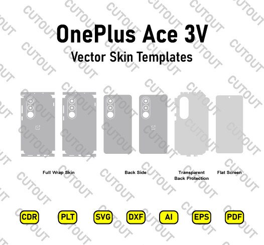 OnePlus Ace 3V Vector Skin Cut Files