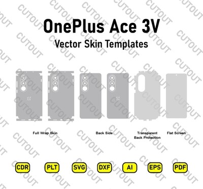 OnePlus Ace 3V Vector Skin Cut Files