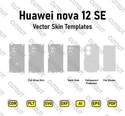 ​Huawei nova 12 SE Vector Skin Cut-Dateien