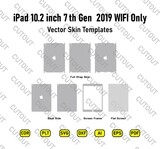 iPad 7th Gen 10.2-inch 2019 WIFI Only Vector Skin Cut Files