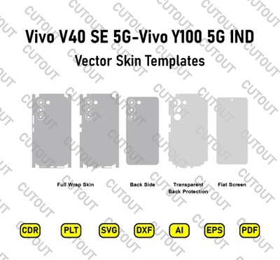 Archivos de corte de piel vectorial Vivo V40 SE 5G -Y100 5G Indonesia