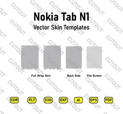 Nokia Tab N1 Vector Skin Cut Files