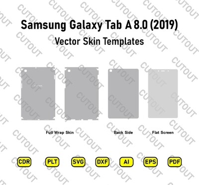 Samsung Galaxy Tab A 8.0 2019  Vector Skin Cut Files