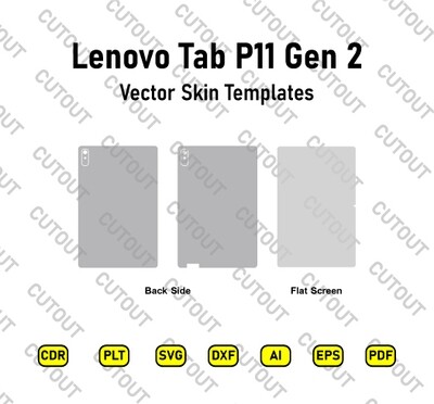 Archivos de corte de piel vectorial Lenovo Tab P11 Gen 2 de 11,5 pulgadas