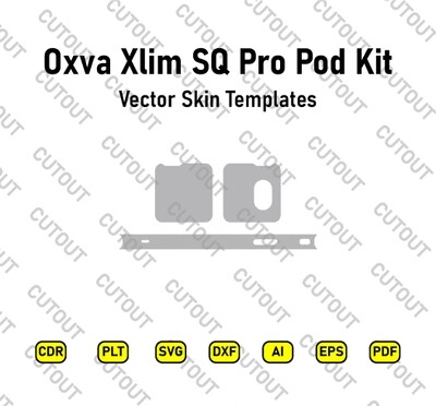 Oxva Xlim SQ Pro Pod Kit Vector Skin Cut Files