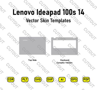 Archivos de corte de piel vectorial Lenovo Ideapad 100s 14