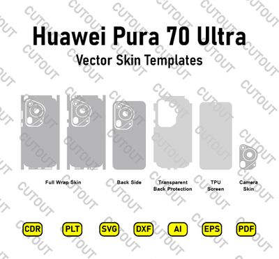 Huawei Pura 70 Ultra Vector Skin Cut Files