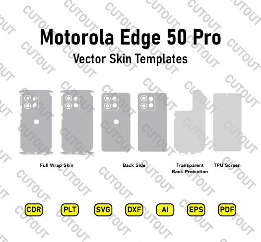 ​Motorola Edge 50 Pro Vector Skin Cut-Dateien