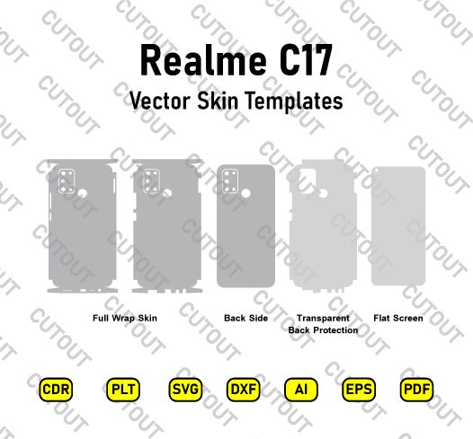Realme C17 Vector Skin Cut Files