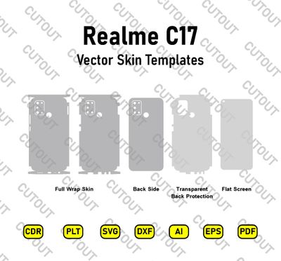 Realme C17 Vector Skin Cut Files