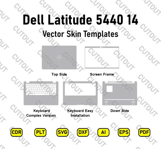 Dell Latitude 5440 14  P165G  Vector Skin Cut Files