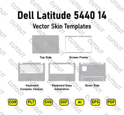 Dell Latitude 5440 14  P165G  Vector Skin Cut Files