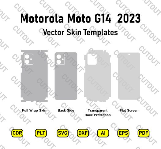 Motorola Moto G14 Vector Skin Cut Files