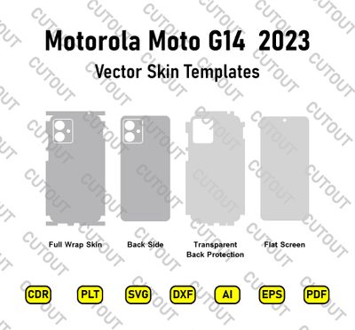 Motorola Moto G14 Vector Skin Cut Files
