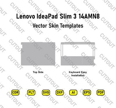 Lenovo IdeaPad Slim 3 14AMN8 Vector Skin Cut Files