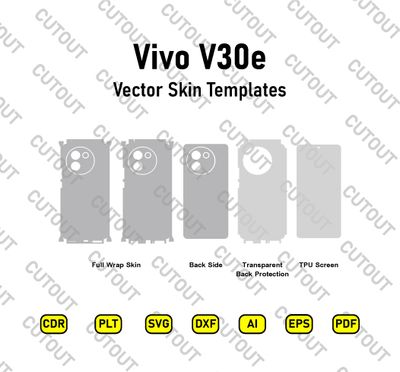 Vivo V30e Vector Skin Cut Files