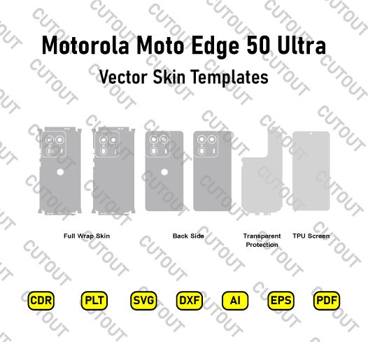 Motorola Moto Edge 50 Ultra Vector Skin Cut Files