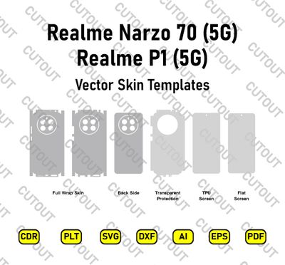 ​Realme P1 / Realme Narzo 70 Vector Skin Cut-Dateien