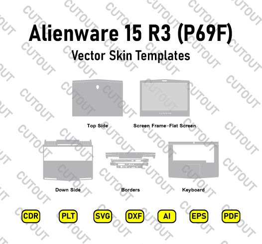 Dell Alienware 15 R3 (P69F) Vector Skin Cut Files