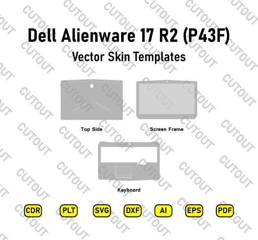 Dell Alienware 17 R2 (P43F) Vector Skin Cut Files