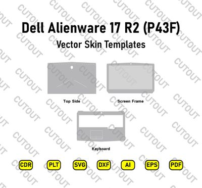 Dell Alienware 17 R2 (P43F) Vector Skin Cut Files